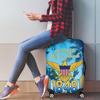 US Virgin Islands Independence Day Luggage Cover 1848 Proud Palm Tropical Style