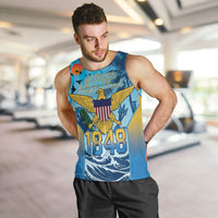 US Virgin Islands Independence Day Personalized Men Tank Top 1848 Proud Palm Tropical Style
