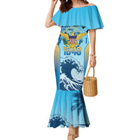US Virgin Islands Independence Day Personalized Mermaid Dress 1848 Proud Palm Tropical Style