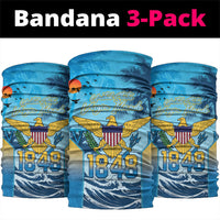 US Virgin Islands Independence Day Neck Gaiter 1848 Proud Palm Tropical Style