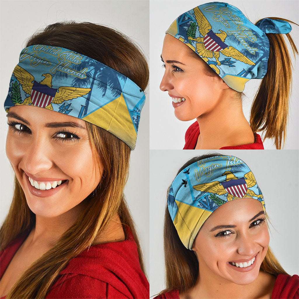 US Virgin Islands Independence Day Neck Gaiter 1848 Proud Palm Tropical Style