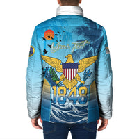 US Virgin Islands Independence Day Personalized Padded Jacket 1848 Proud Palm Tropical Style
