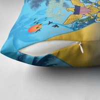 US Virgin Islands Independence Day Pillow Cover 1848 Proud Palm Tropical Style