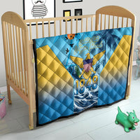 US Virgin Islands Independence Day Quilt 1848 Proud Palm Tropical Style