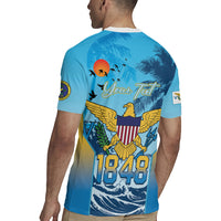 US Virgin Islands Independence Day Personalized Rugby Jersey 1848 Proud Palm Tropical Style