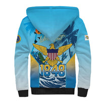 US Virgin Islands Independence Day Personalized Sherpa Hoodie 1848 Proud Palm Tropical Style