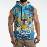 US Virgin Islands Independence Day Personalized Sleeveless Hoodie 1848 Proud Palm Tropical Style