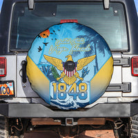 US Virgin Islands Independence Day Spare Tire Cover 1848 Proud Palm Tropical Style