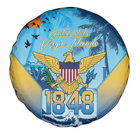 US Virgin Islands Independence Day Spare Tire Cover 1848 Proud Palm Tropical Style