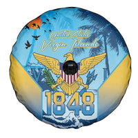 US Virgin Islands Independence Day Spare Tire Cover 1848 Proud Palm Tropical Style