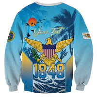 US Virgin Islands Independence Day Personalized Sweatshirt 1848 Proud Palm Tropical Style