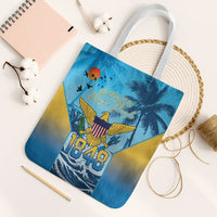 US Virgin Islands Independence Day Tote Bag 1848 Proud Palm Tropical Style