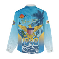 US Virgin Islands Independence Day Personalized Women Casual Shirt 1848 Proud Palm Tropical Style