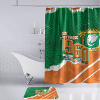 Cote d'Ivoire Independence Day Bathroom Set 1960 Proud Coat Of Arms Grunge Style