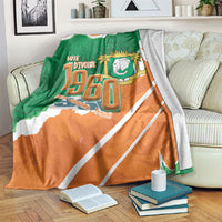 Cote d'Ivoire Independence Day Blanket 1960 Proud Coat Of Arms Grunge Style