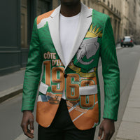 Cote d'Ivoire Independence Day Personalized Blazer 1960 Proud Coat Of Arms Grunge Style