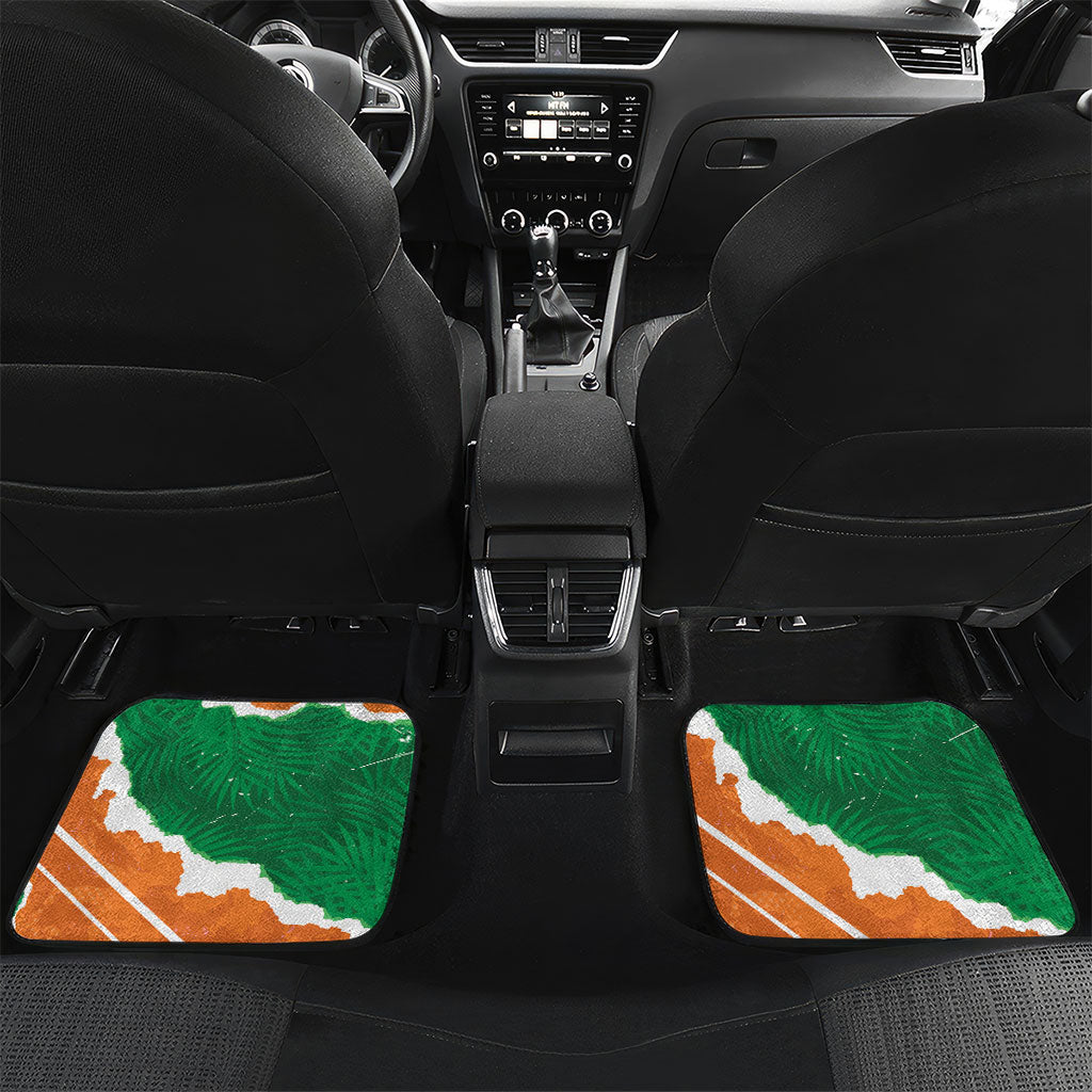 Cote d'Ivoire Independence Day Personalized Car Mats 1960 Proud Coat Of Arms Grunge Style