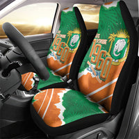 Cote d'Ivoire Independence Day Car Seat Cover 1960 Proud Coat Of Arms Grunge Style
