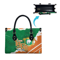 Cote d'Ivoire Independence Day Leather Bag 1960 Proud Coat Of Arms Grunge Style