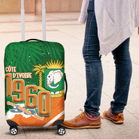 Cote d'Ivoire Independence Day Luggage Cover 1960 Proud Coat Of Arms Grunge Style