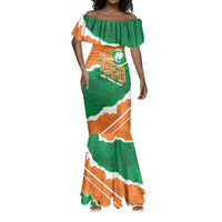 Cote d'Ivoire Independence Day Personalized Mermaid Dress 1960 Proud Coat Of Arms Grunge Style