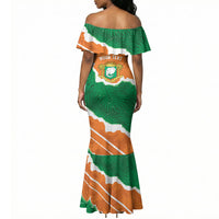 Cote d'Ivoire Independence Day Personalized Mermaid Dress 1960 Proud Coat Of Arms Grunge Style