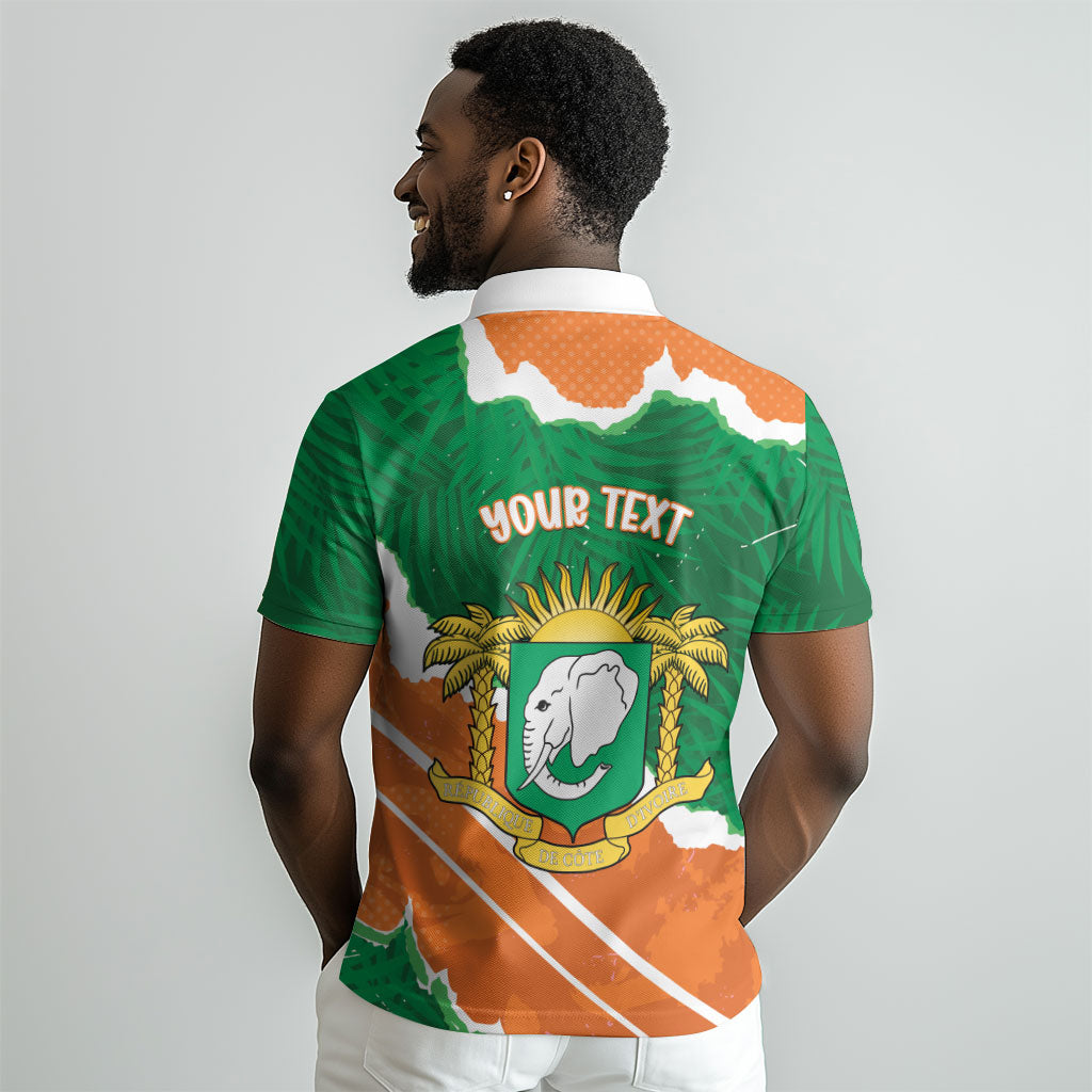 Cote d'Ivoire Independence Day Personalized Polo Shirt 1960 Proud Coat Of Arms Grunge Style LT14