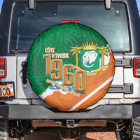 Cote d'Ivoire Independence Day Spare Tire Cover 1960 Proud Coat Of Arms Grunge Style