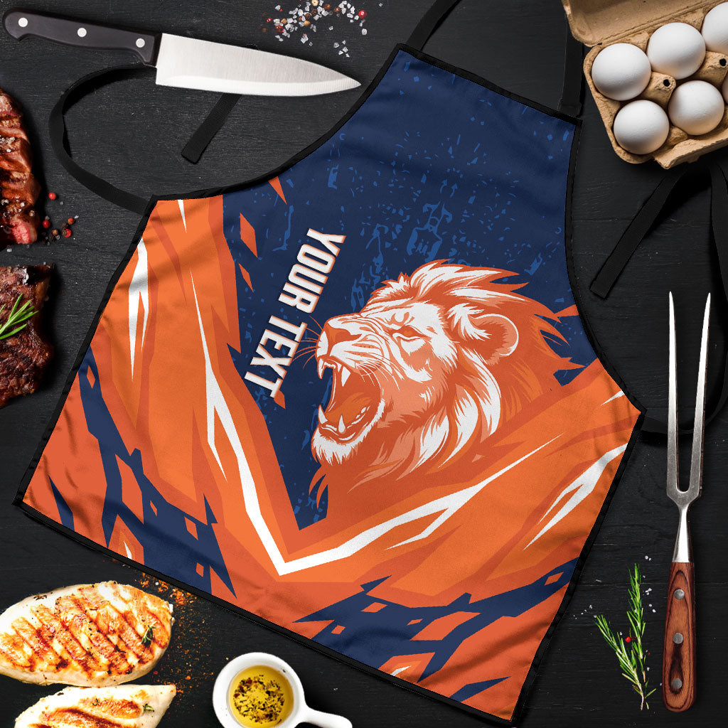 Custom Netherlands 2026 Football Apron Go Oranje Majestic Lion
