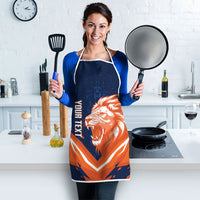 Custom Netherlands 2026 Football Apron Go Oranje Majestic Lion