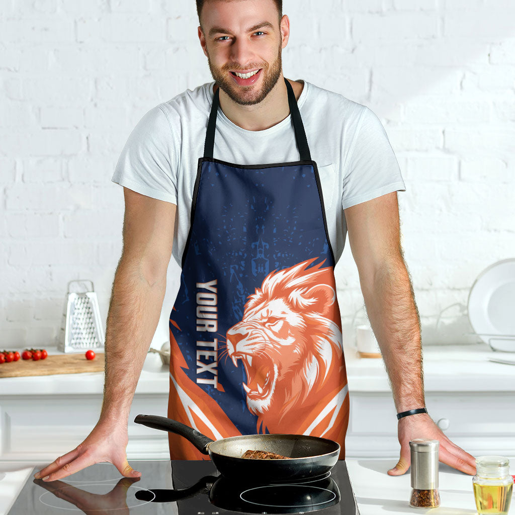 Custom Netherlands 2026 Football Apron Go Oranje Majestic Lion