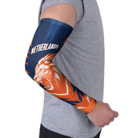 Custom Netherlands 2026 Football Arm Sleeves Go Oranje Majestic Lion