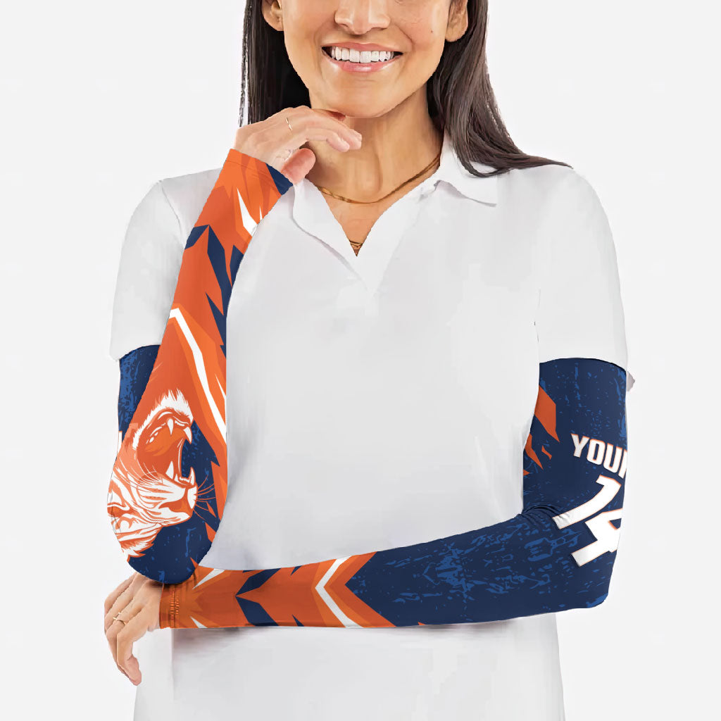Custom Netherlands 2026 Football Arm Sleeves Go Oranje Majestic Lion