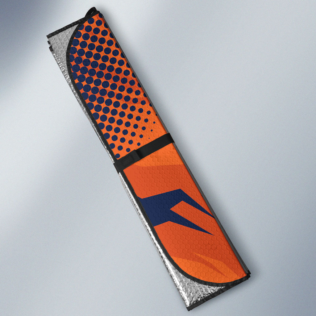 Custom Netherlands 2026 Football Auto Sun Shade Go Oranje Majestic Lion