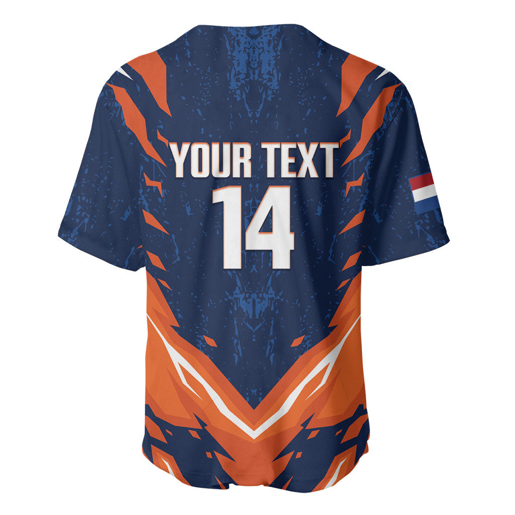 Custom Netherlands 2026 Football Baseball Jersey Go Oranje Majestic Lion