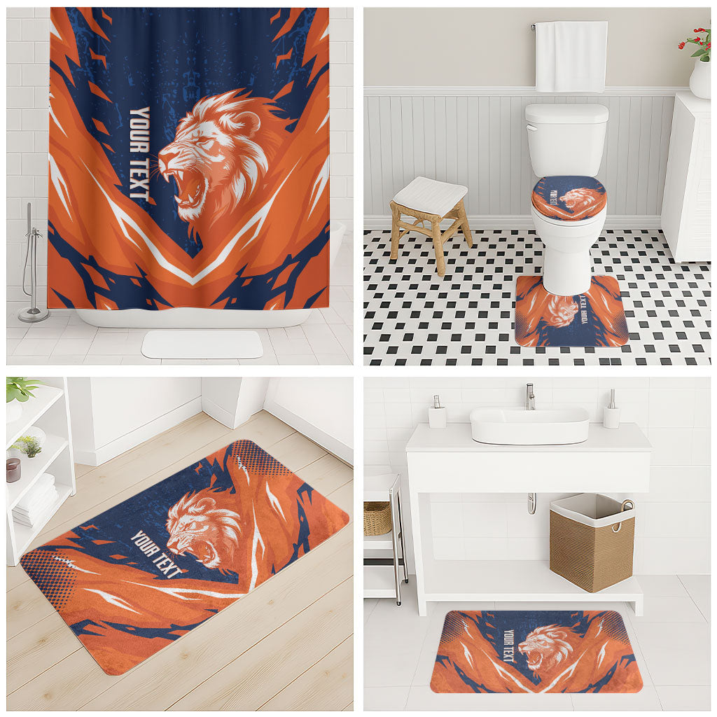 Custom Netherlands 2026 Football Bathroom Set Go Oranje Majestic Lion