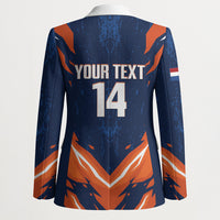 Custom Netherlands 2026 Football Blazer Go Oranje Majestic Lion
