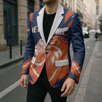 Custom Netherlands 2026 Football Blazer Go Oranje Majestic Lion
