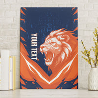 Custom Netherlands 2026 Football Canvas Wall Art Go Oranje Majestic Lion
