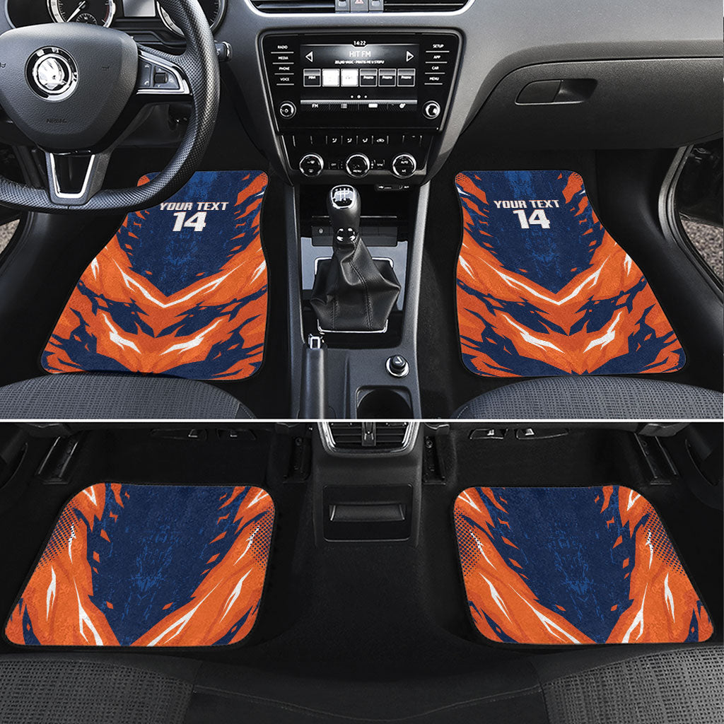 Custom Netherlands 2026 Football Car Mats Go Oranje Majestic Lion