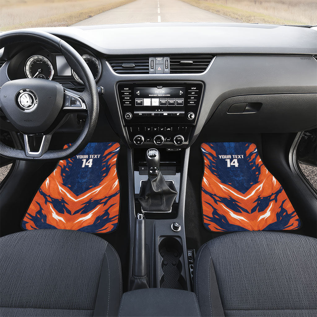 Custom Netherlands 2026 Football Car Mats Go Oranje Majestic Lion