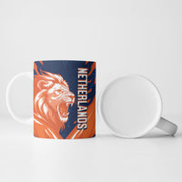 Custom Netherlands 2026 Football Ceramic Mug Go Oranje Majestic Lion