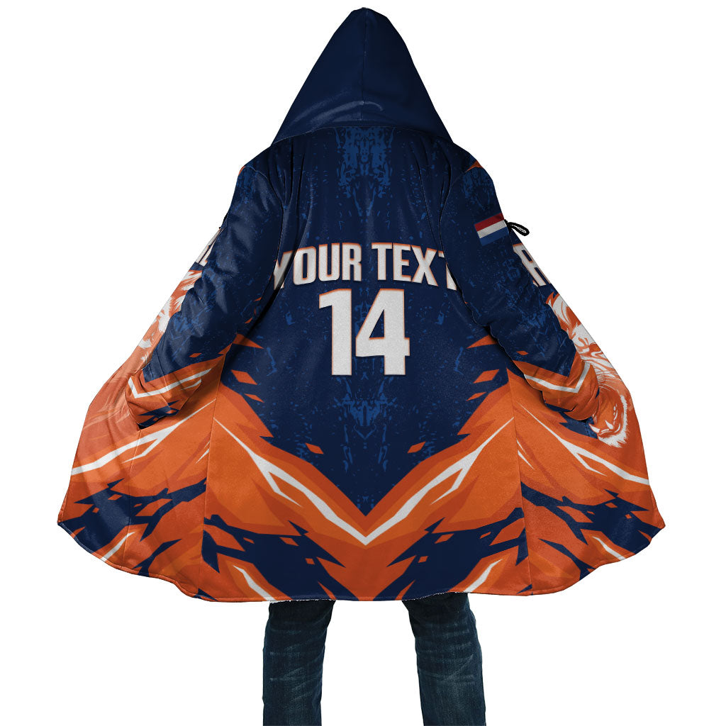 Custom Netherlands 2026 Football Cloak Go Oranje Majestic Lion
