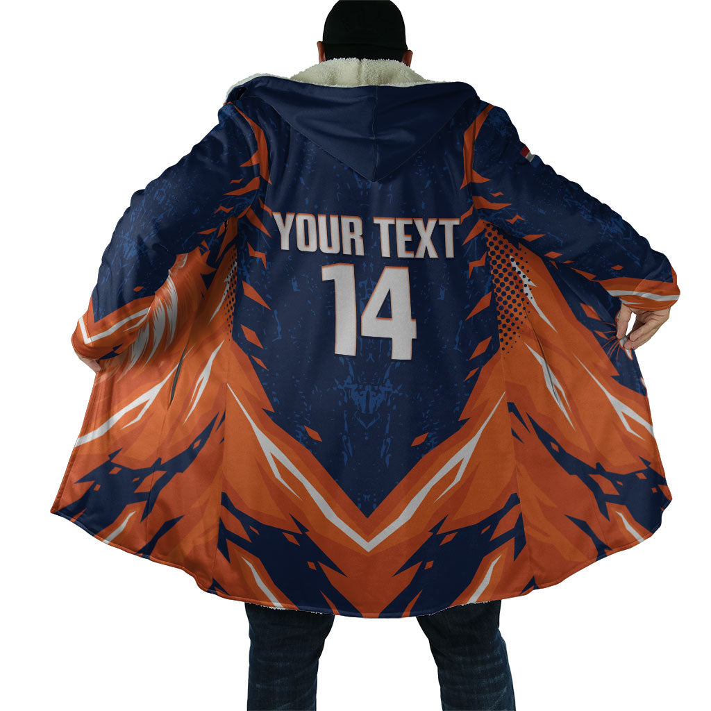 Custom Netherlands 2026 Football Cloak Go Oranje Majestic Lion