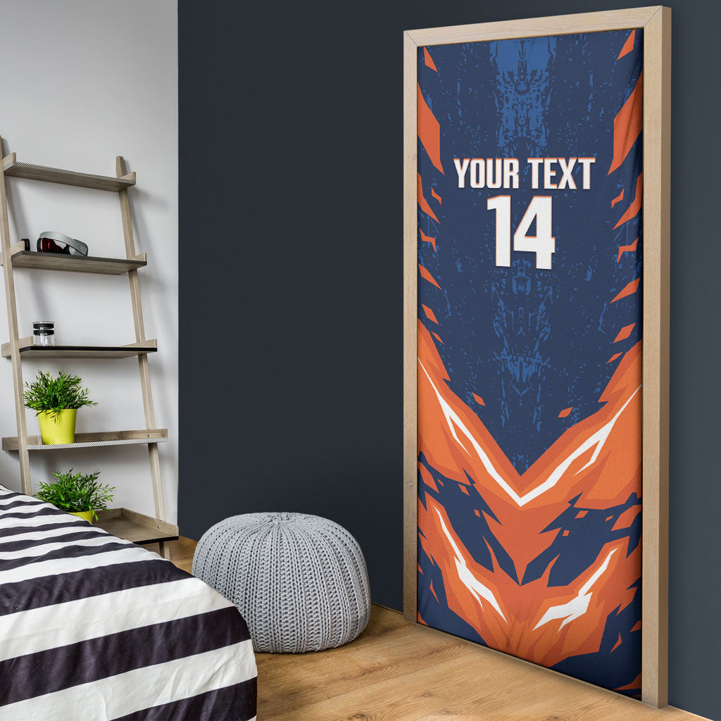 Custom Netherlands 2026 Football Door Cover Go Oranje Majestic Lion