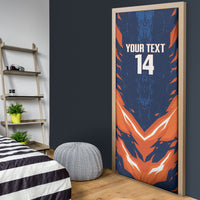 Custom Netherlands 2026 Football Door Cover Go Oranje Majestic Lion
