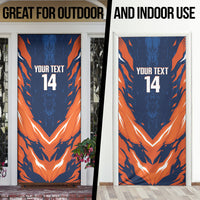 Custom Netherlands 2026 Football Door Cover Go Oranje Majestic Lion