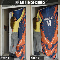 Custom Netherlands 2026 Football Door Cover Go Oranje Majestic Lion