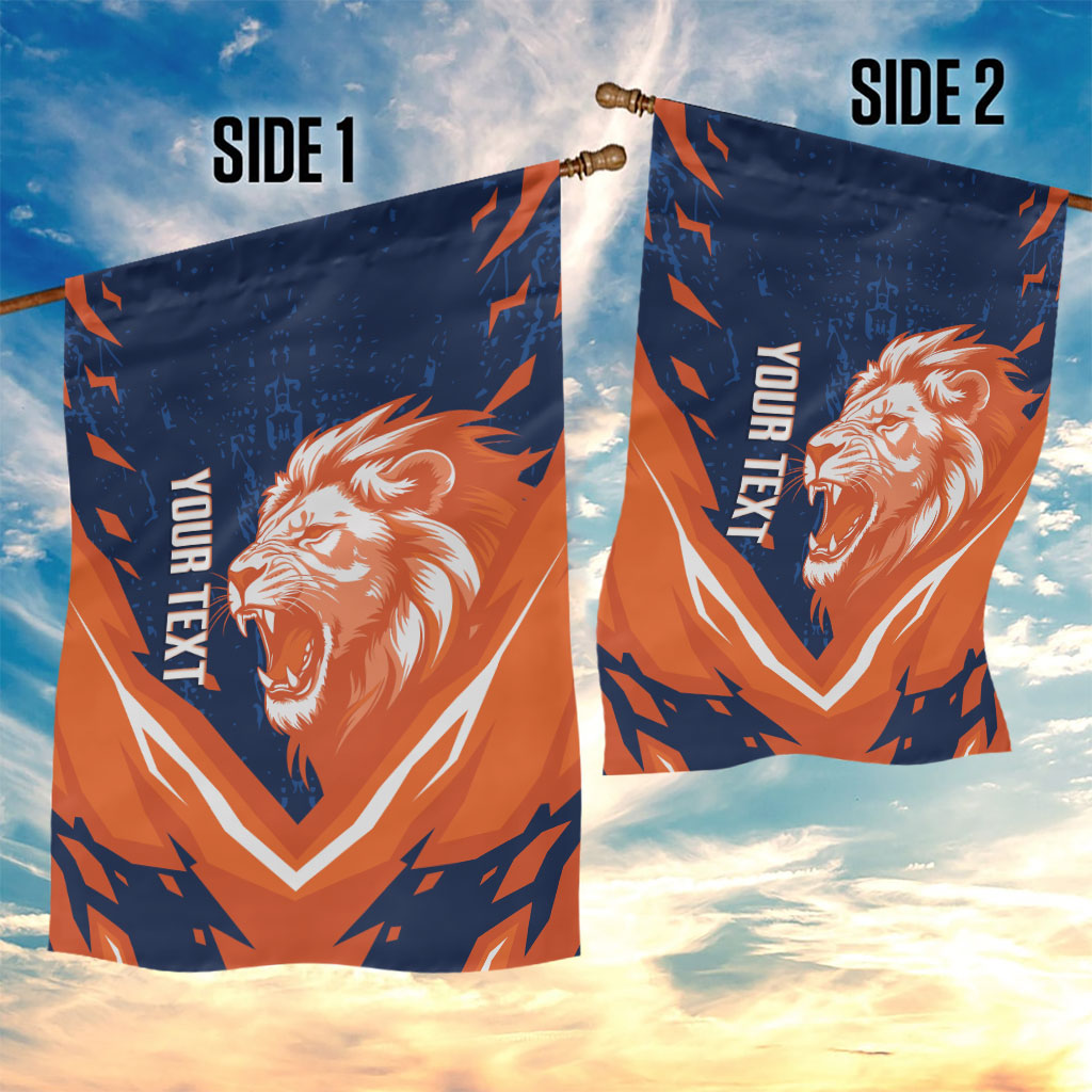 Custom Netherlands 2026 Football Garden Flag Go Oranje Majestic Lion