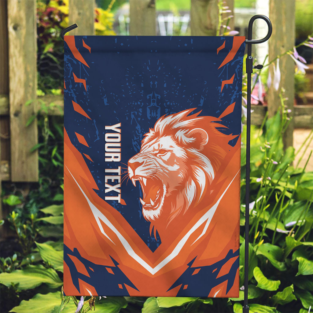 Custom Netherlands 2026 Football Garden Flag Go Oranje Majestic Lion